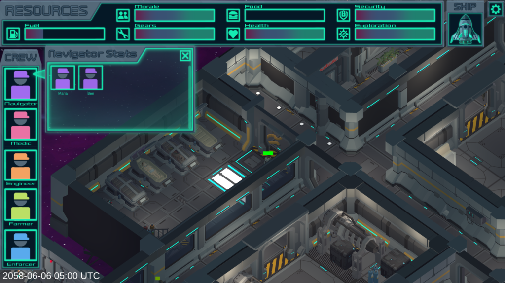 Check ship crews and resources